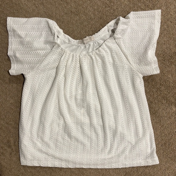 LOFT White Lace Blouse - Picture 1 of 5